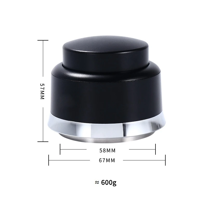 1 pz Coffee Tamper Hammer accessori per caffè con raccordi per caffè Espresso in acciaio inossidabile 304 caricati a molla calibrati