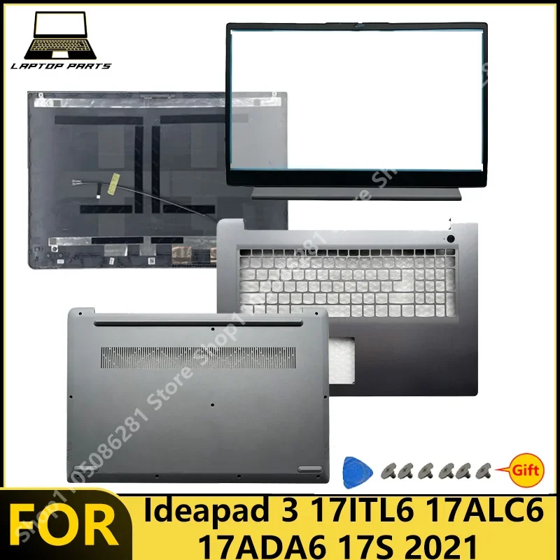 For Ideapad 3 17ITL6 17ALC6 17ADA6 17S 2021 Laptop LCD Back Cover Front Bezel Palm Rest Bottom Case New replacement parts