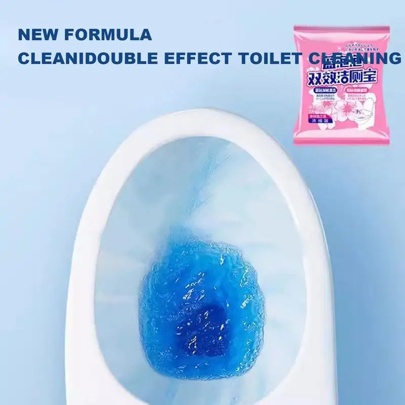 Toilet Bowl Cleaner Rose Scent Pink Blue concentrated Long-Lasting Automatic Toilet deodorization descaling Bubble Cleaner