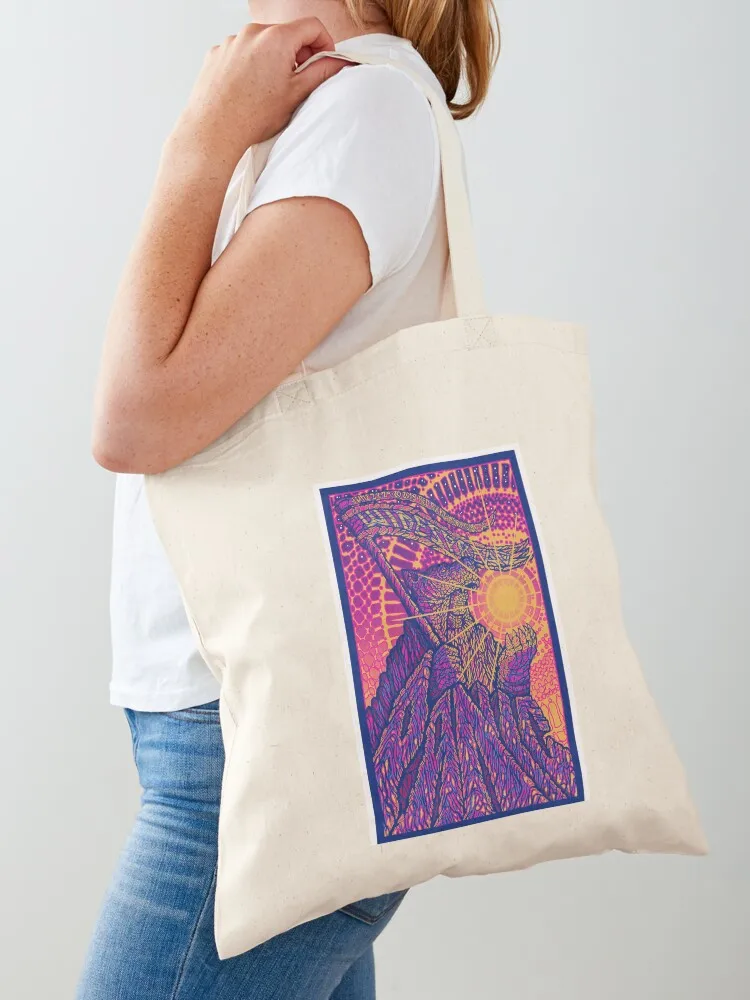 Artwork Panic Red Rocks Morrison Amphitheater Tote Bag bag luxury women Eco bag reusable grocery bags
