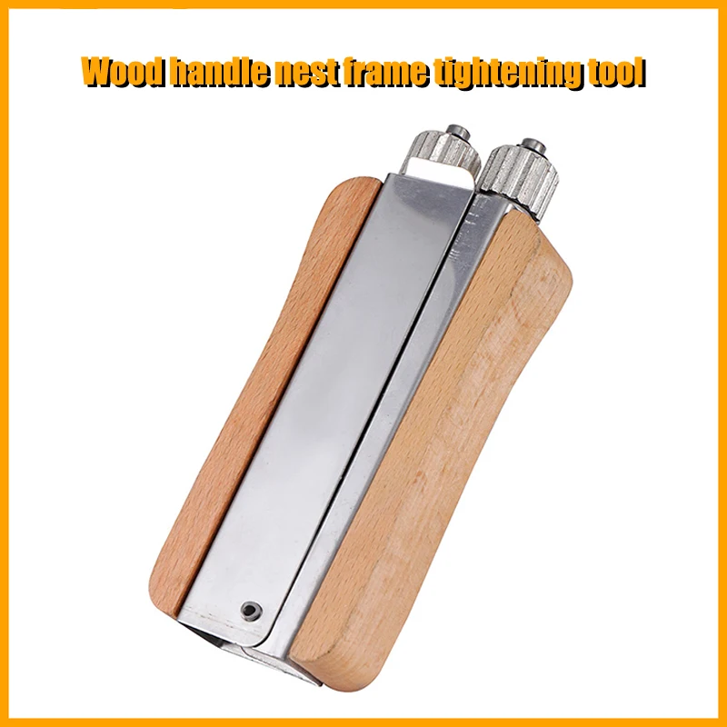 Beehive Frame Wire Tensioner Wooden Handle Metal Crimper Bee Nest Frame Cable Tightening Tool for Beekeepers Beekeeping