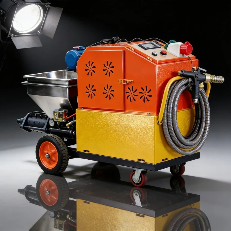 

Portable Electric Concrete Mortar Sprayer Cement Plastering Rendering Machine