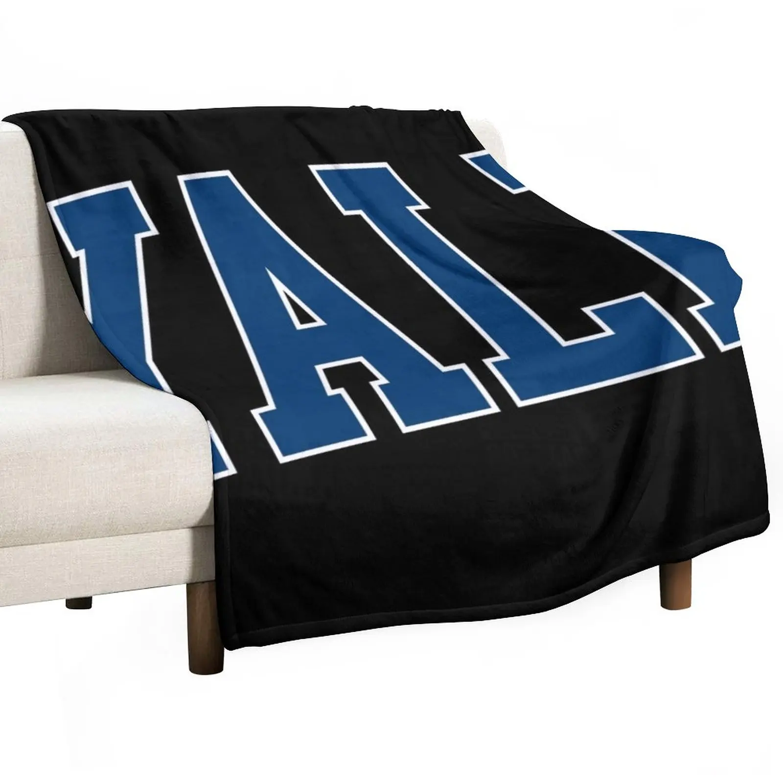 

yale - college font curved Throw Blanket blankets and throws Fashion Sofas Blankets Sofas Of Decoration Sofa Throw Blankets