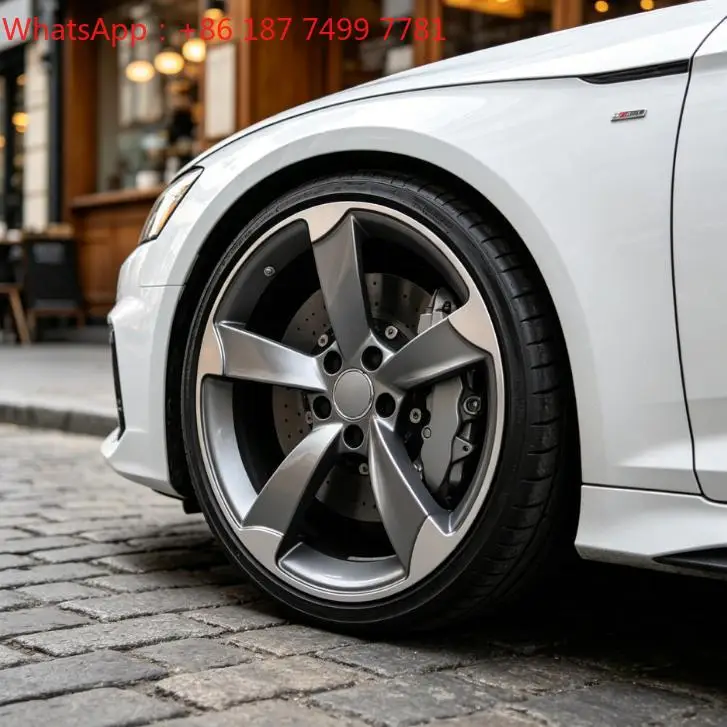 19-24 Inch 5x120 5x130 Two Tone Silver 5 Big Spoke Deep Concave High Performance Monoblock Forged Alloy Wheel Rims