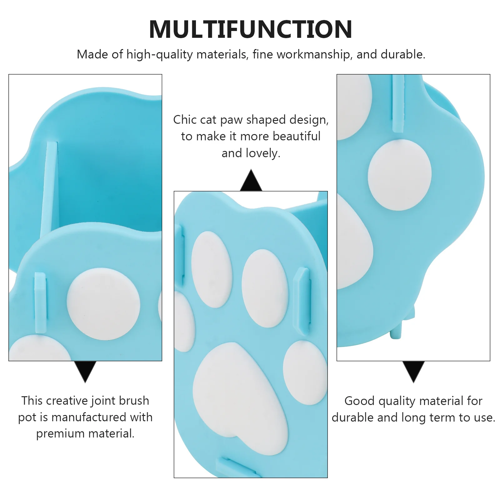 

1Pcs Cat Paw Brush Pot Pen Holder Creative Desktop Storage Box Lovely Pen Organizer Cartoon Pencil Holder Brush Pot