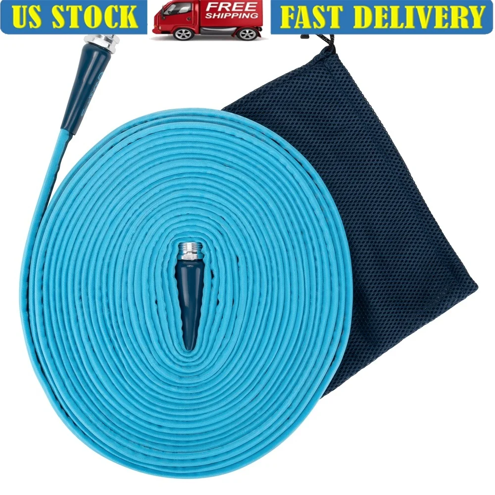 

50ft RV Drinking Water Hose 58in Inner Diameter Flexible PVC Durable Lead Free Phthalate Free with Aluminum Fittings Storage Bag