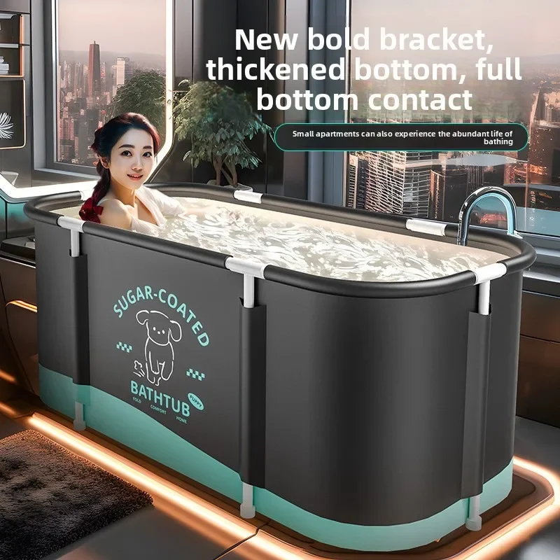Foldable Adult Bathtub Portable Bath Tub Bath tub Spa Safe Wide Bath Tub for Home Use Comfort Full Body Soaking Tub Folding