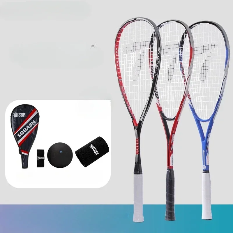 Raqueta de Squash totalmente de carbono, juego de entrenamiento profesional, raqueta ultraligera para competición, equipo deportivo para principiantes, 130g