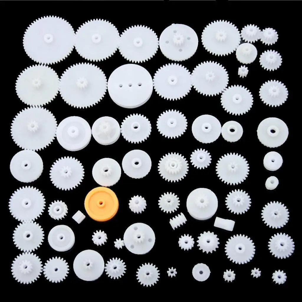 مجموعة تروس بلاستيكية للحرف اليدوية لنماذج سيارات تجميع الروبوت التعليمي ومشاريع الأطفال