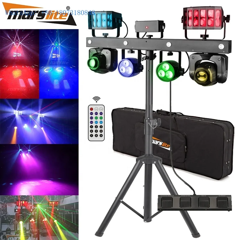 Ensemble d'éclairage portable pour Dj, équipement de fête, barre LED, système de mouvement Pro, lumières de scène avec support