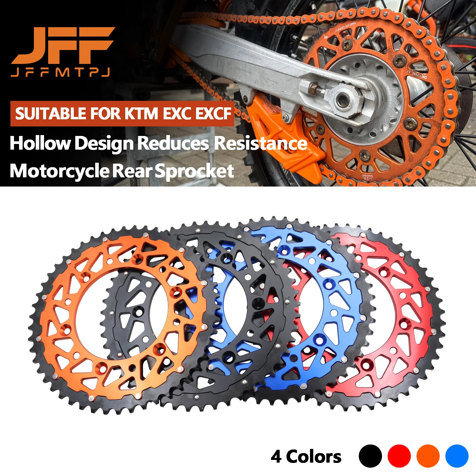 

50T 52T Motorcycle Rear Chain Sprocket For KTM EXC EXCF SX SXF XC XCF XCW XCFW SMR 125 150 200 250 300 350 400 450 520 525 530