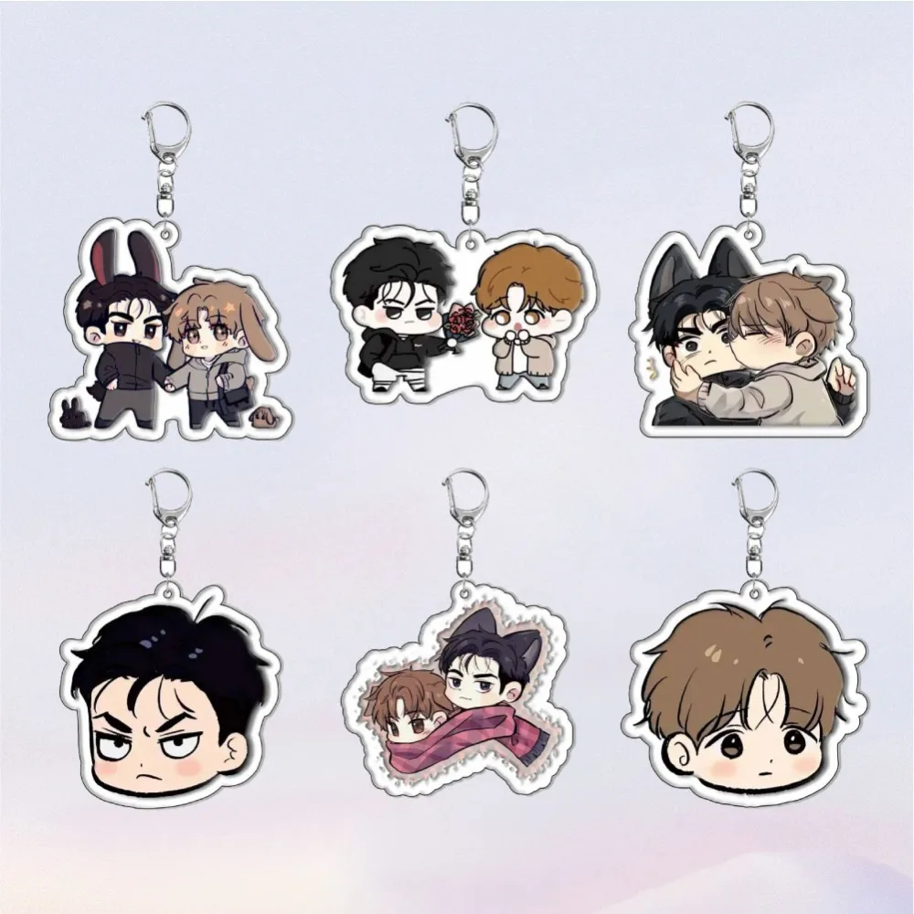 

Diy Custom Comic Jinx Dan Kim Jaekyung Joo Figure Acrylic Keychain Cute Cartoons Creative Backpack Pendant Jewelry Holiday Gifts