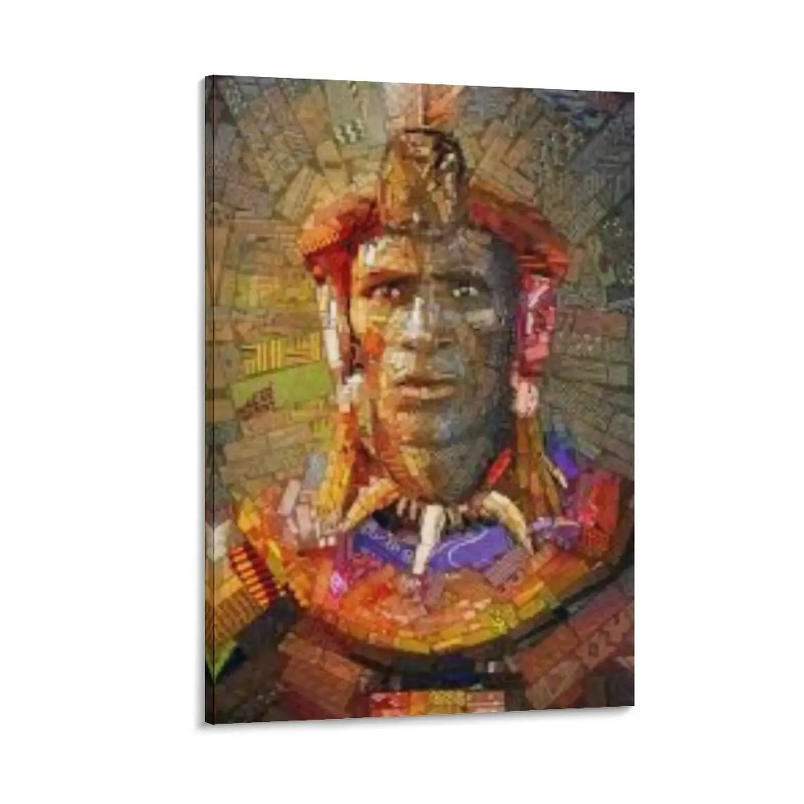 

Shaka Zulu King of the Zulu Canvas Painting bedrooms decorations korean room decor