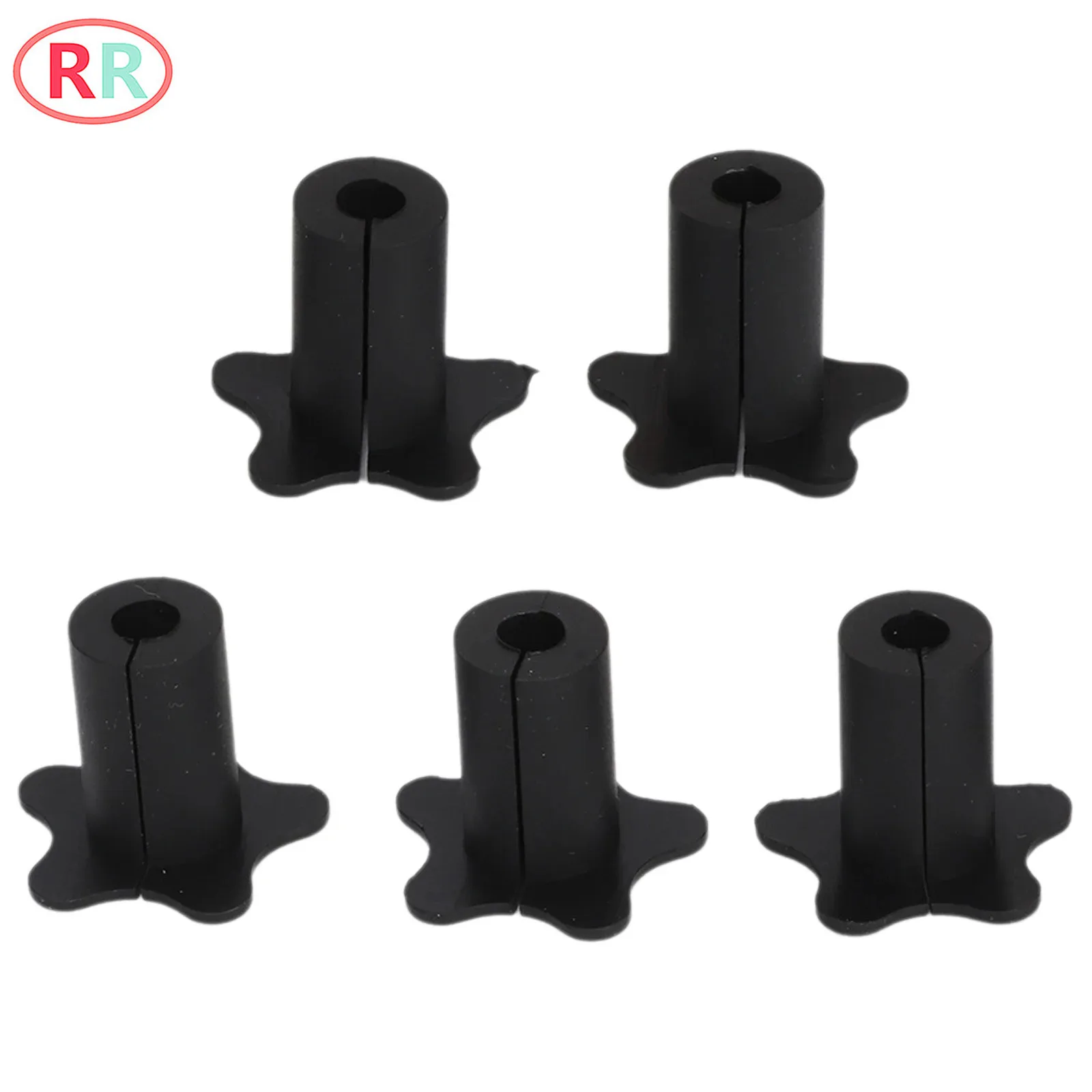 

5Pcs Silicone Wall Grommets Tool Kit Bushing Dishy Waterproof Cable Protectors Routing Tool Kit for Organizing Protecting Cord