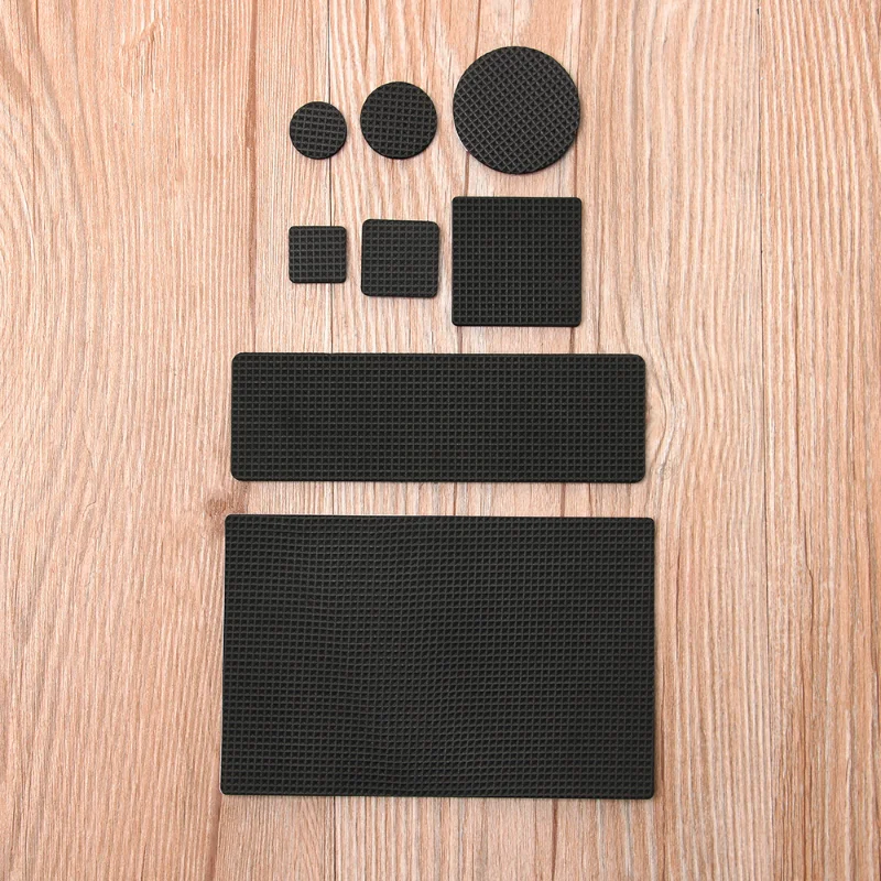 1 bag Non-slip Self Adhesive Furniture Rubber Table Chair Feet Pads Round Square Sofa Chair Leg Sticky Pad Floor Protectors Mat