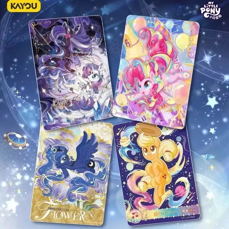KaYou V11 My Little Pony Trading Cards Blind Box Moonlight Series Rare Collectible Cards For Adult Collectors Fantasy Anime Pe