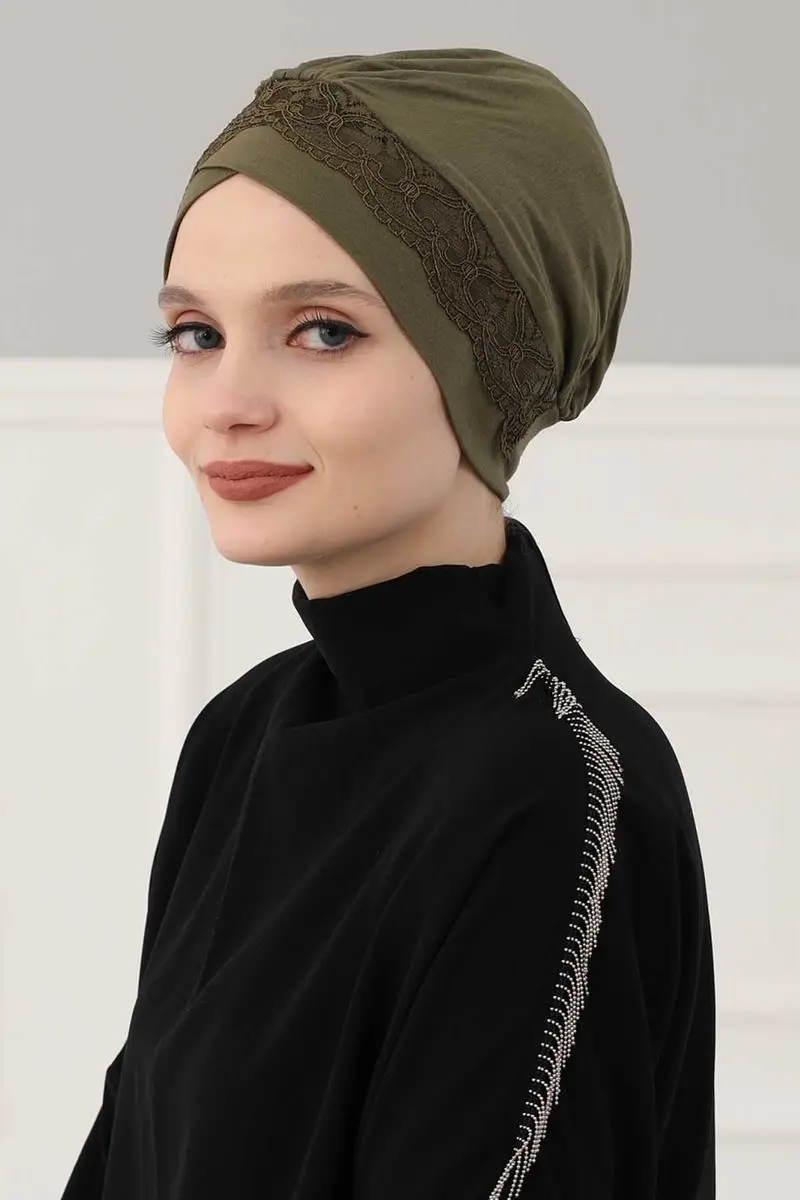 Laço penteado osso caqui