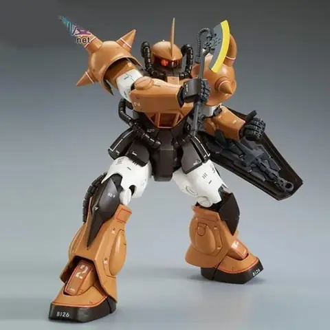 Bandai Original MODELLKIT GUNDAM MG 1/100 Anime Actionfigur YMS-07 PROTOTYP GOUF Monteringsmodell Leksaker Modellpresenter För pojkar 10 best sales Gundam MG modellbyggsats - №9