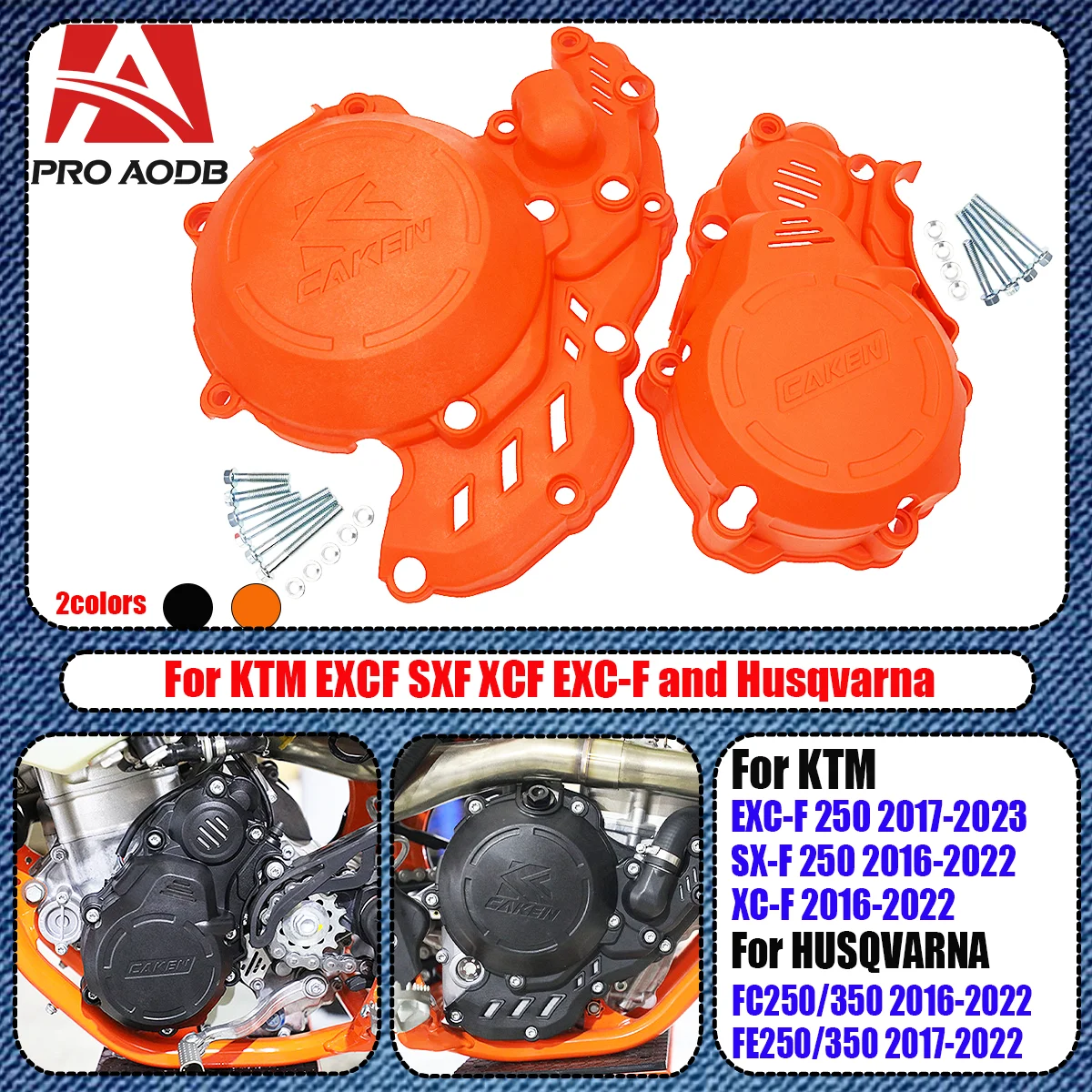 

For KTM EXCF SXF XCF XCFW 250 350 FREERIDE 4T 2017-2022 For GAS GAS EC 250F 350F 2023Ignition Clutch Cover Guard Protector