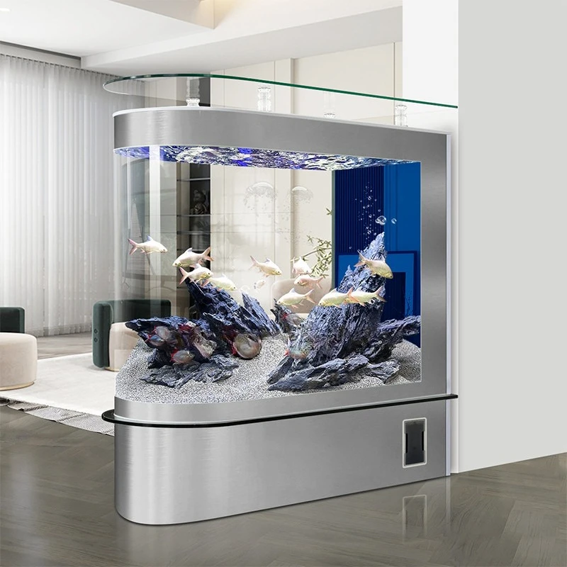 

Самоочищающийся аквариум-перегородка с пулевидной головкой, большой напольный аквариум с нижним фильтром для гостиной JT40