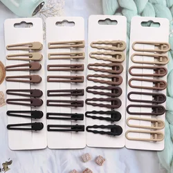 Grampos de cabelo geados vintage para mulheres e meninas, adoráveis ornamentos de liga, grampos de cabelo, acessórios femininos, 8 peças por conjunto