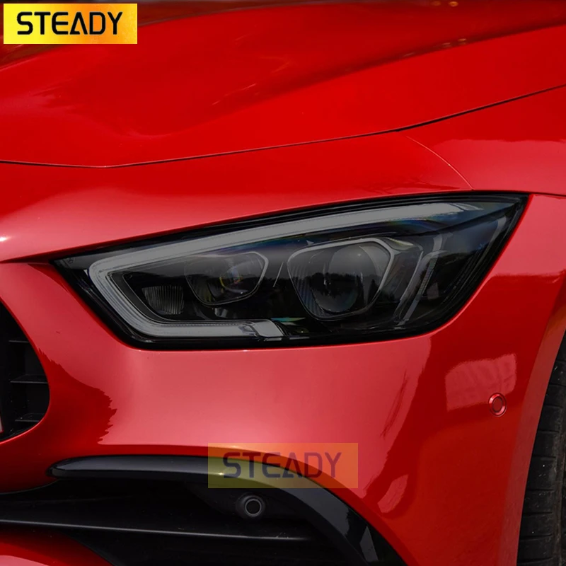 

Car Headlight Protective Film Transparent Black TPU Sticker For Mercedes Benz AMG GT 2015-Present GT63 Coupe 4-door Accessories