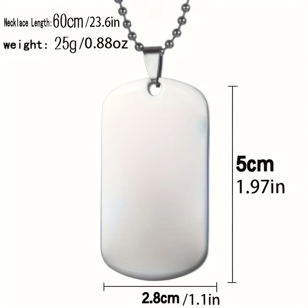 High End Fashion Custom Single And Double-sided Color Photo Pendant Necklace, Personalized Stainless Steel Fashion Jewelry
