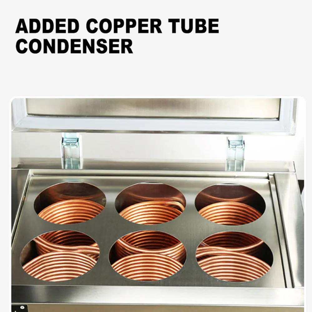 상업용 아이스 메이커 기계, 6 배럴 면 얼음 발생기, 눈송이 아이스크림 기계, 아이스 큐브 기계