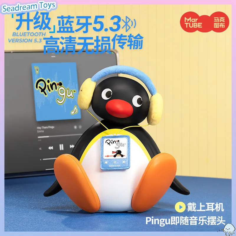 Official Licensed MARTUBE Pingu Cute Penguin Shaped Portable Bluetooth Stereo Speaker Small Sound Box Practical Souvenir Present view 5