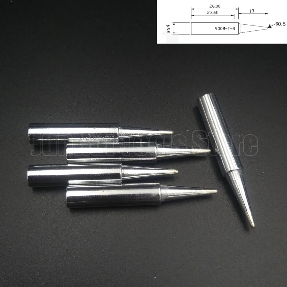 5Pcs 900M Soldering Tips 900M-T-4C 900M-T-B 900M-T-1.2D 900M-T-3C 900M-T-2C 900M-T-I 900M-T-2.4D 900M-T-1C 900M-T-K 900M-T-1.6D