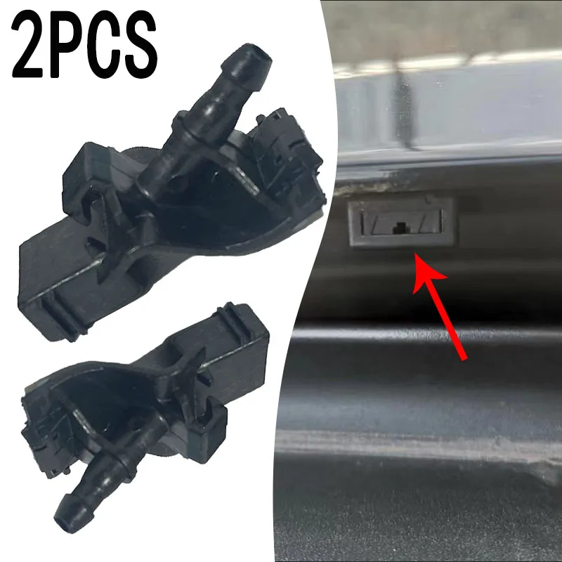 2PCS For Toyota RAV4 XA30 2005-2012 Front Windshield Wiper Washer Jet Nozzle Hood Liquid Sprayer 85381-30110 85381-12300