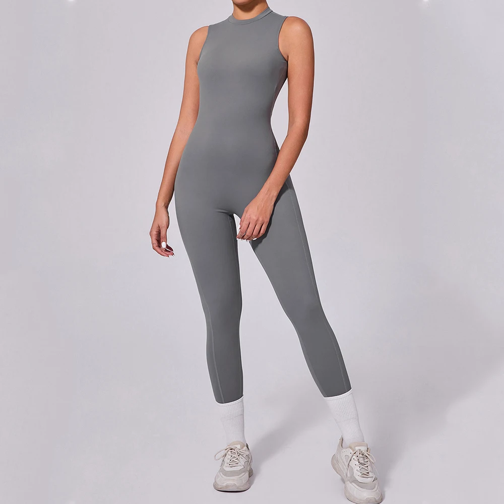 

Sexy V Back Jumpsuit Women Backless Sport Bodysuits Female Rompers Sportswear Fast Dry Yoga Clothes Women Workout One-piece Suit