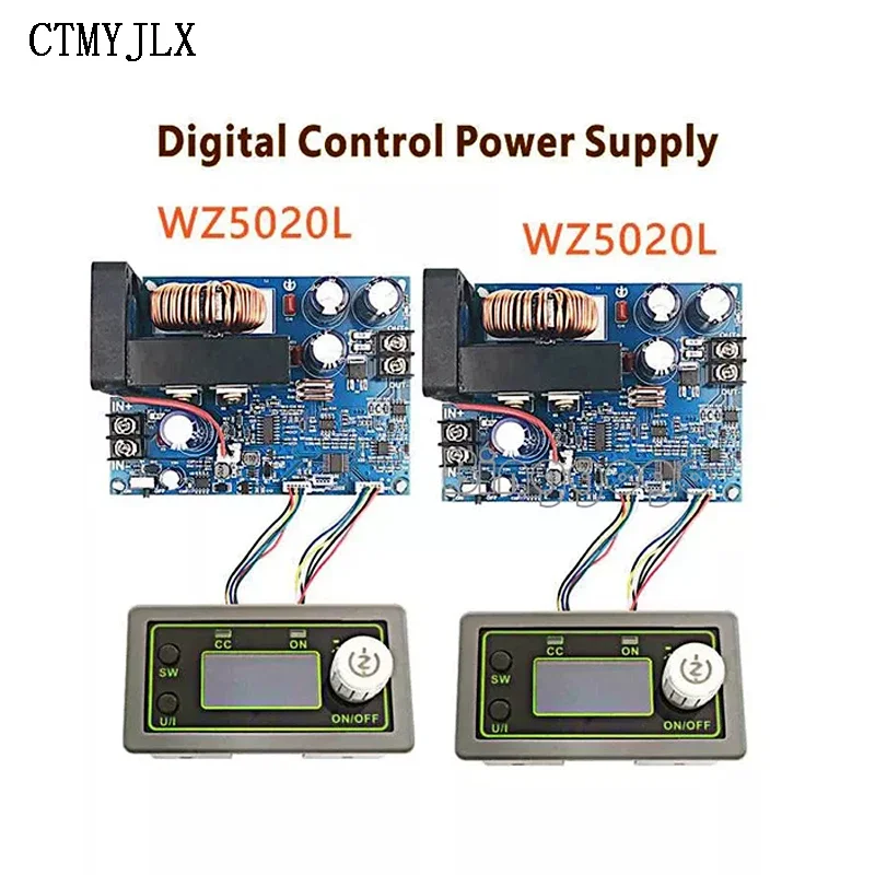 WZ5020L WZ5012L DC-DC Buck Converter CC CV Step-down Power Module 50V 20A 1000W Adjustable Voltage Regulated Power Supply