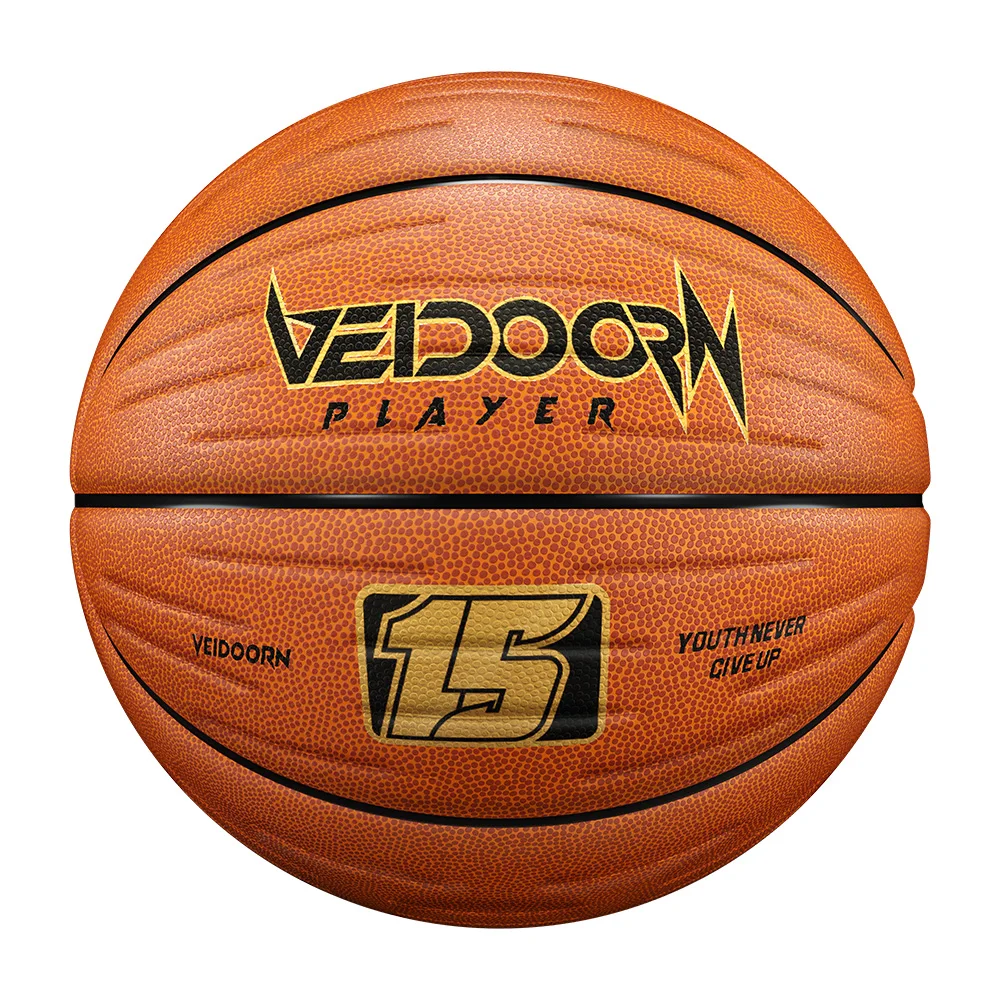 Premium PU Basketball Outdoor Indoor Official Size 7 Street Basketball with Pump Exceptional Grip Non Slip Surface Training Ball