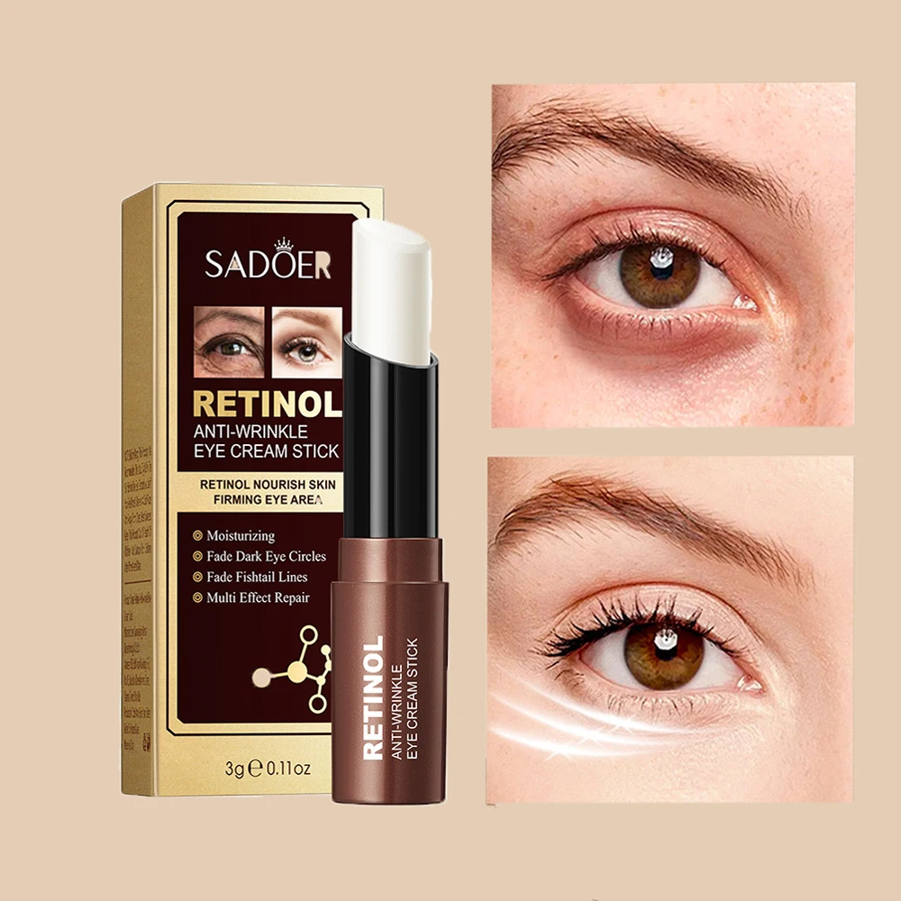 

Крем для глаз с ретинолом, 1/2 шт., увлажняющий, укрепляющий уход за глазами, для яркой кожи под глазами, осветляющие средства по уходу за глазами