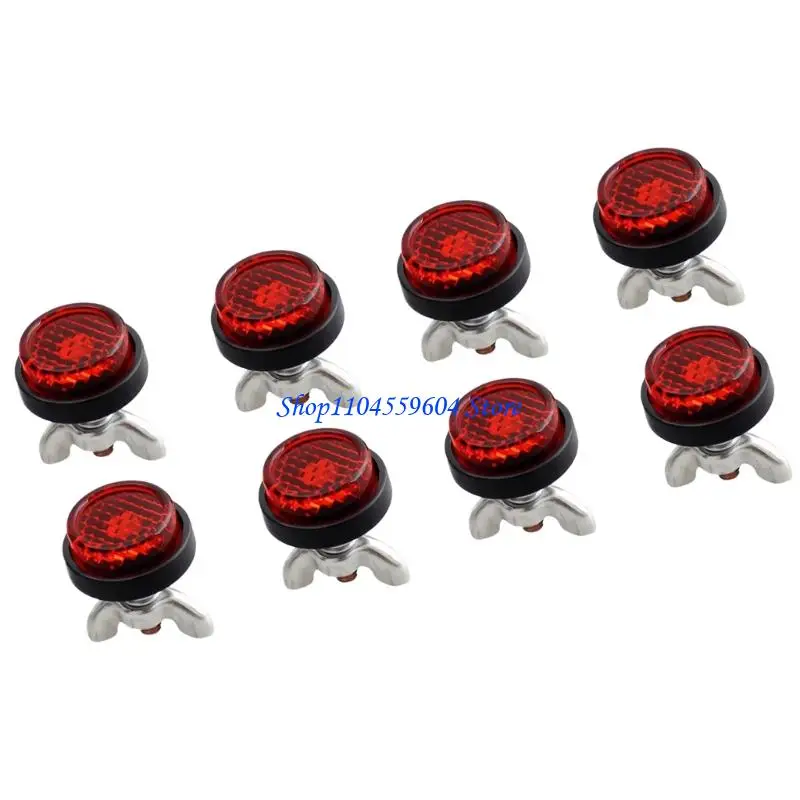 

12QM светоотражающие болты номерного знака мотоцикла, крепежное оборудование для заднего красного отражателя