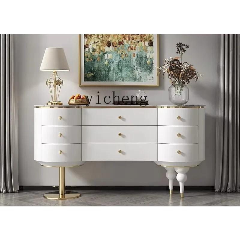 Light Luxury Nine-chest Cabinet, Bedroom TV Cabinet, New Drawer Cabinet, Solid Wood Entrance CabinetD24