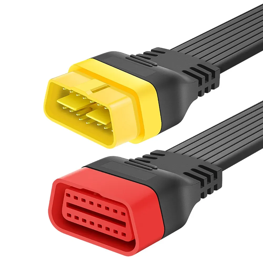 

36-сантиметровый OBDII Удлинительный кабель, 16-контактный штекер-гнездо для thinkdiag Easydiag OBD2 коннектор, 16-контактный диагностический инструмент ELM327 OBD2 кабель