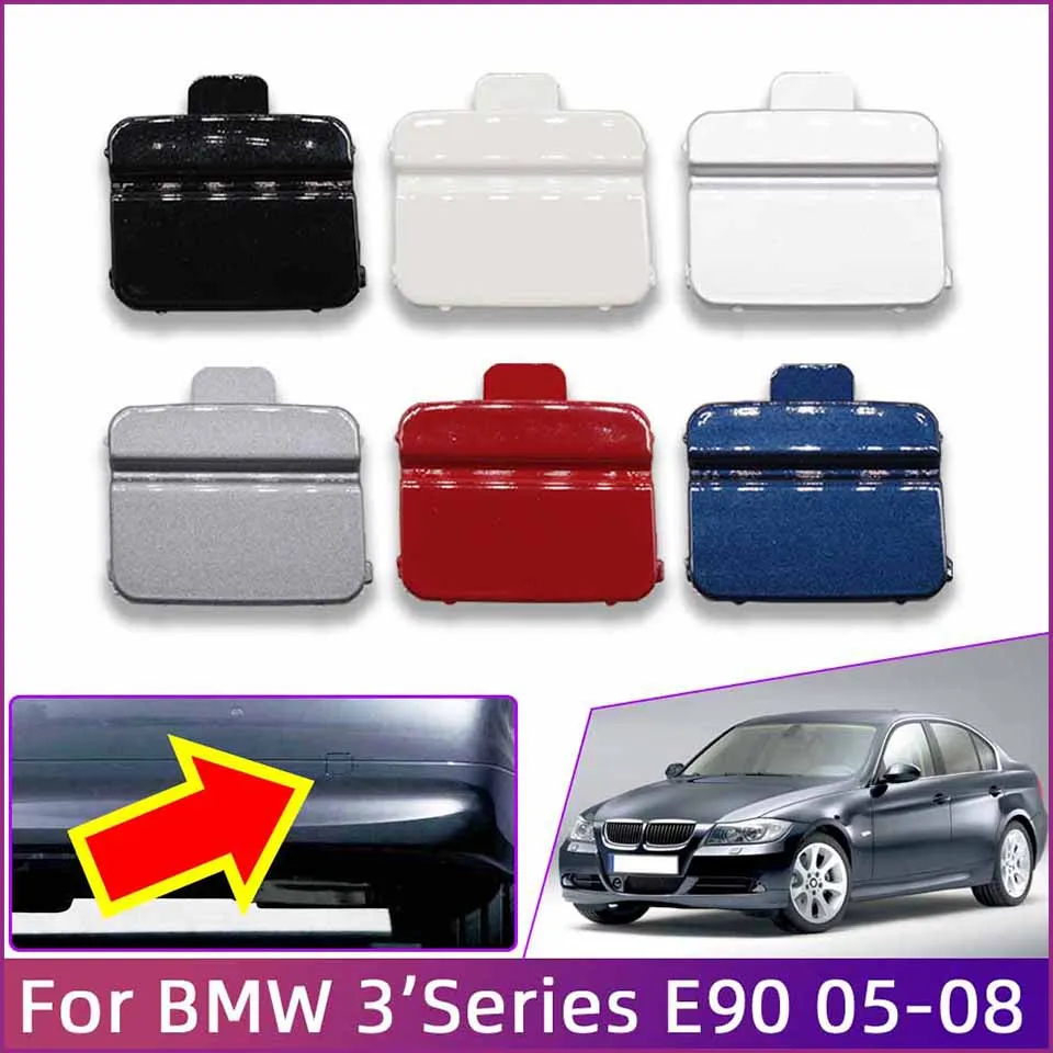 

Задний бампер, буксировочная Накладка для BMW 320 323 325 328 330 E90 2005-2008, окрашенный буксировочный крючок, крышка прицепа, автомобильные аксессуары