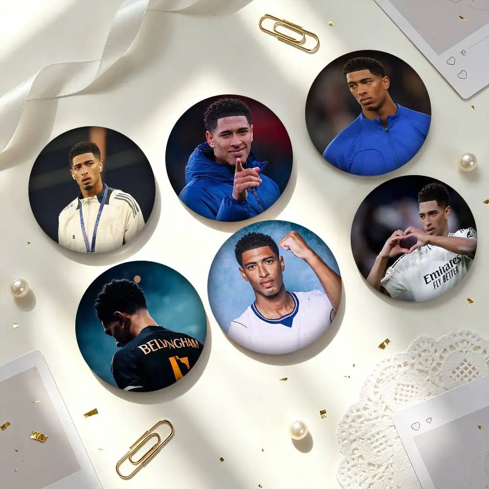 J-Jude B-Bellingham Football Star   25mm 32mm 44mm 58mm 75mm Brooches Badges Pins for Accessories Gift