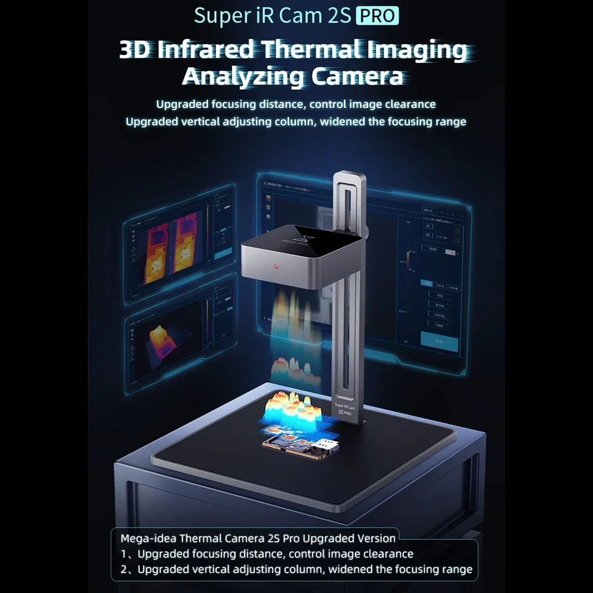 QIANLI MEGA-IDEA Super IR Cam 2S Pro 3D Caméra Thermique Infrarouge pour Fuite de Carte Mère Vérification Rapide Outil De Réparation De Téléphone