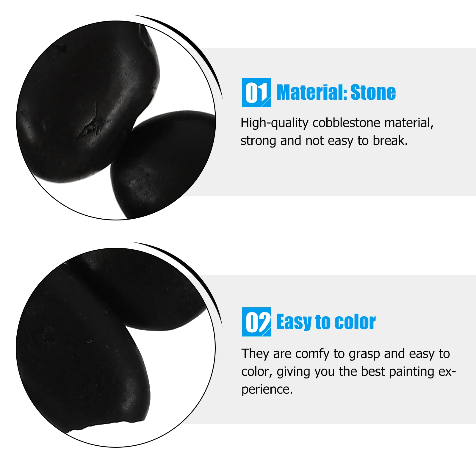 

16 Pcs Natural Hand-painted Stones Toddler Decoration Pebbles Rocks DIY Painting