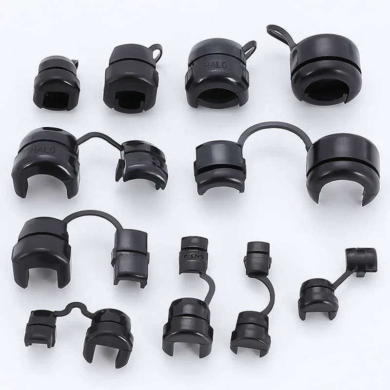 100pcs Power sheath, chassis cable outlet sheath, plastic clamp fixing wire buckle, 7N-2 snap wire buckle protective cover