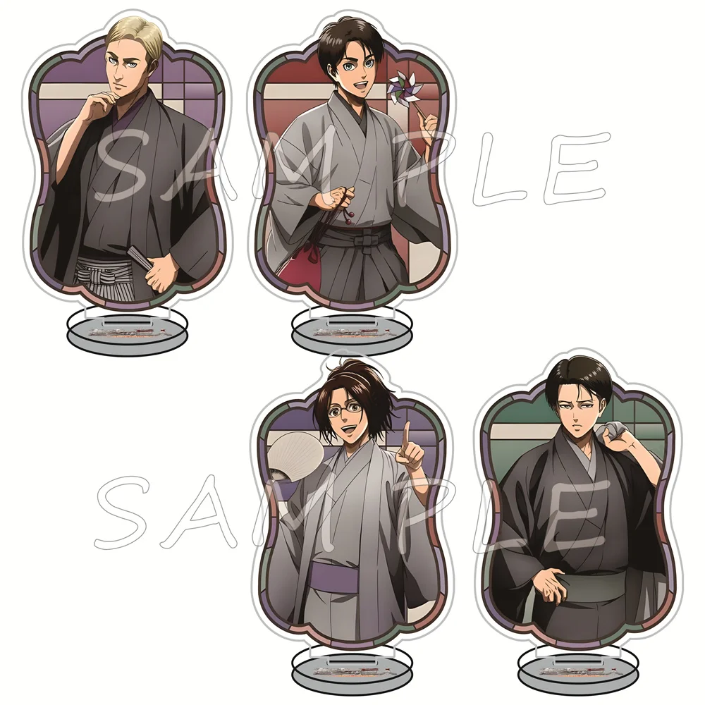 Attack On Titan 13cm Acrylic Stand Figures Keychain Dark Fantasy Anime Desktop Tabletop Decor Otaku Fans Collectible Gift