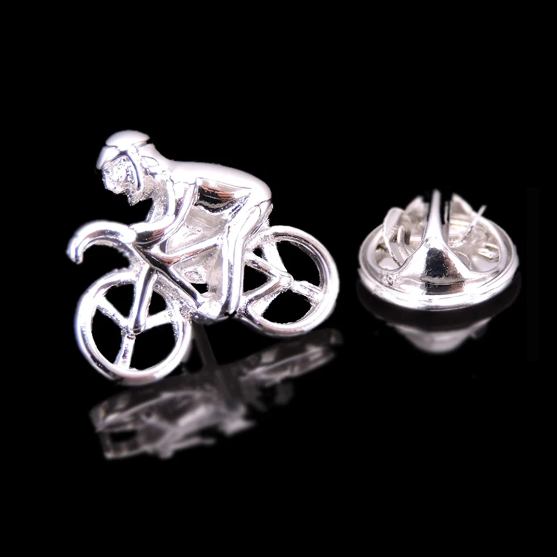 Copper material sports expert cycling brooch fashion men's suit coat lapel pin women's backpack hat badge