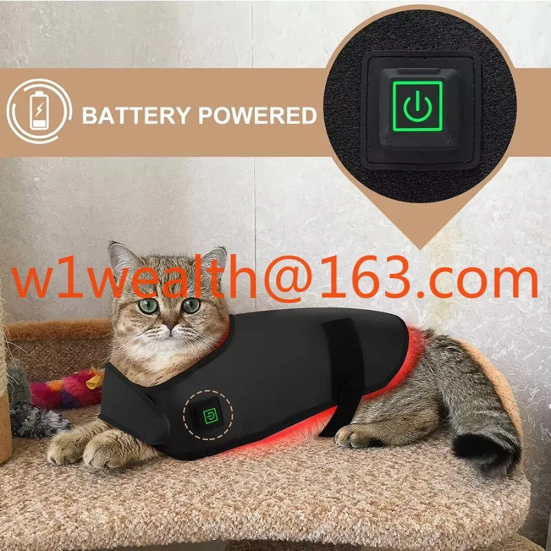 2026 Veterinary Use Red Light LED Therapy Physiotherapy Equipment for Pet Pain Relief Pain Reduce Light Therapy Coat for Dogs