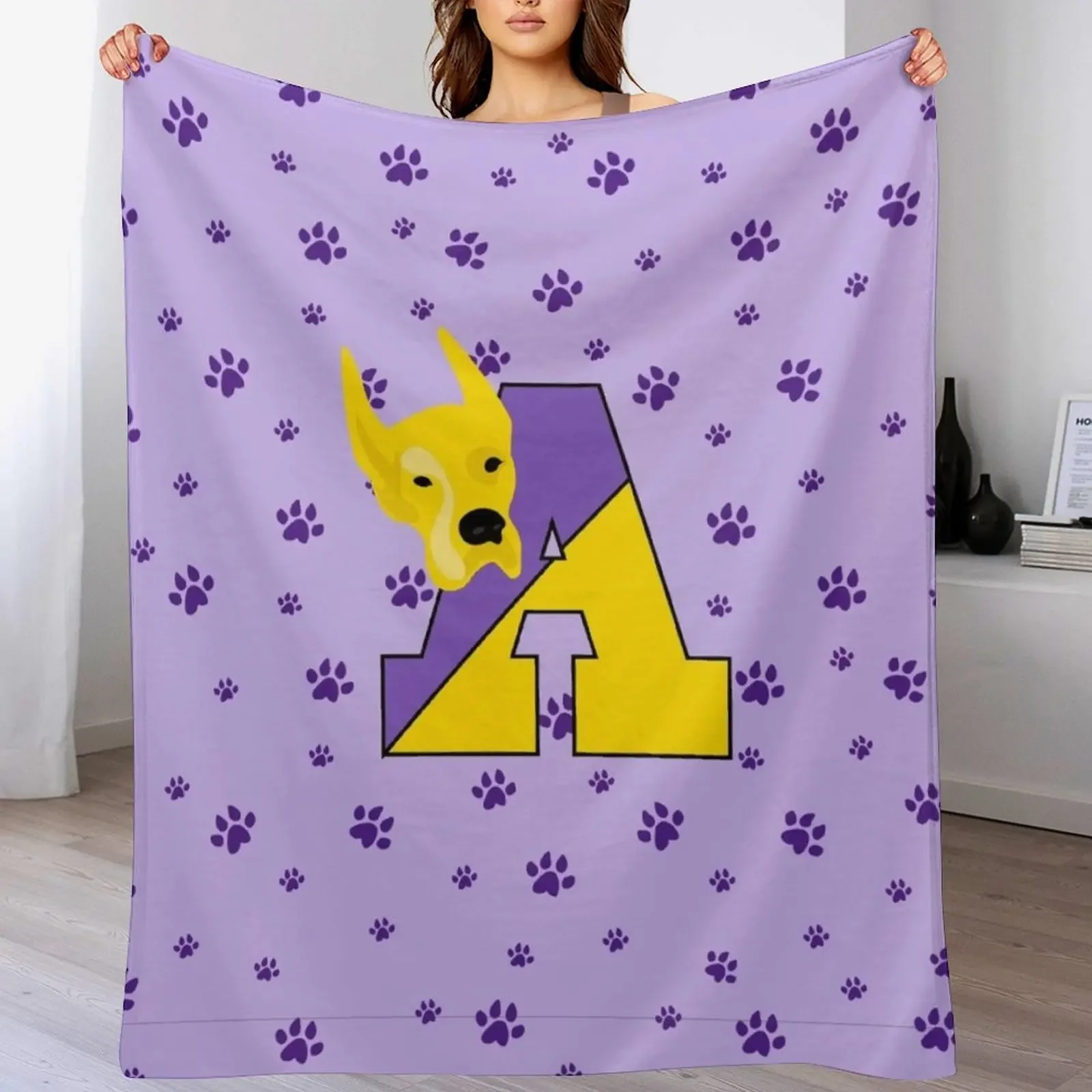 

U Albany Danes Throw Blanket Luxury Thicken Hair Tourist Plaid Blankets