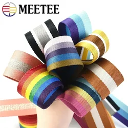 2Meters 38mm Colorful Polyester Webbing HandBags Strap Ribbon Tape Backpack Garment Lace Bias Banding DIY Sewing Accessories