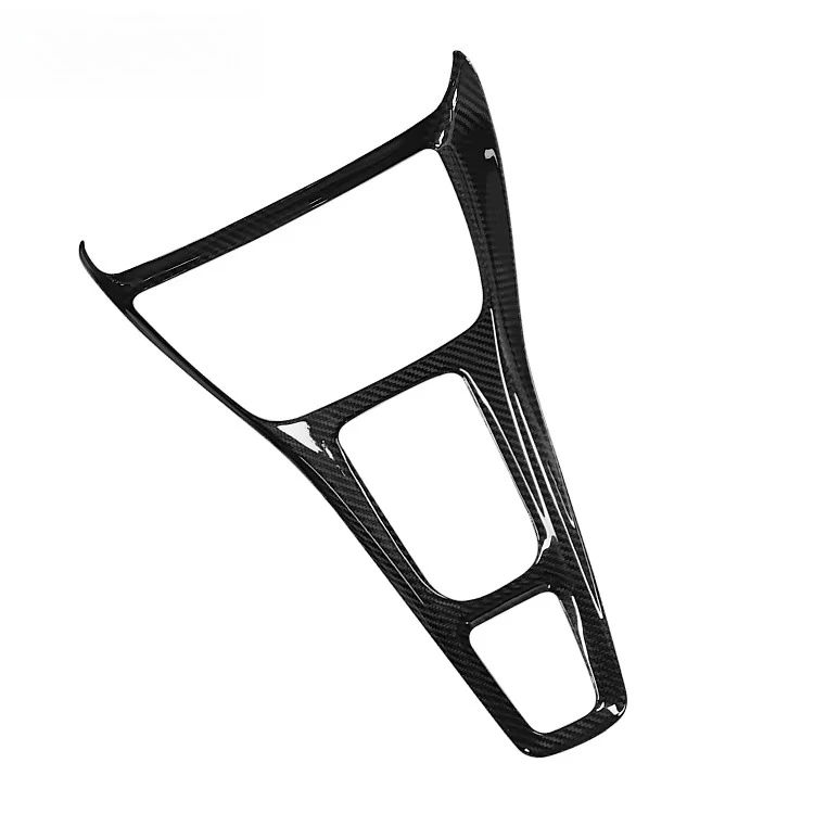 Sunmax for Benz GT GTR GTS C190 R190 2015-2018 Carbon Fiber Car Central Console Gear Shift Panel Cover Interior Accessories