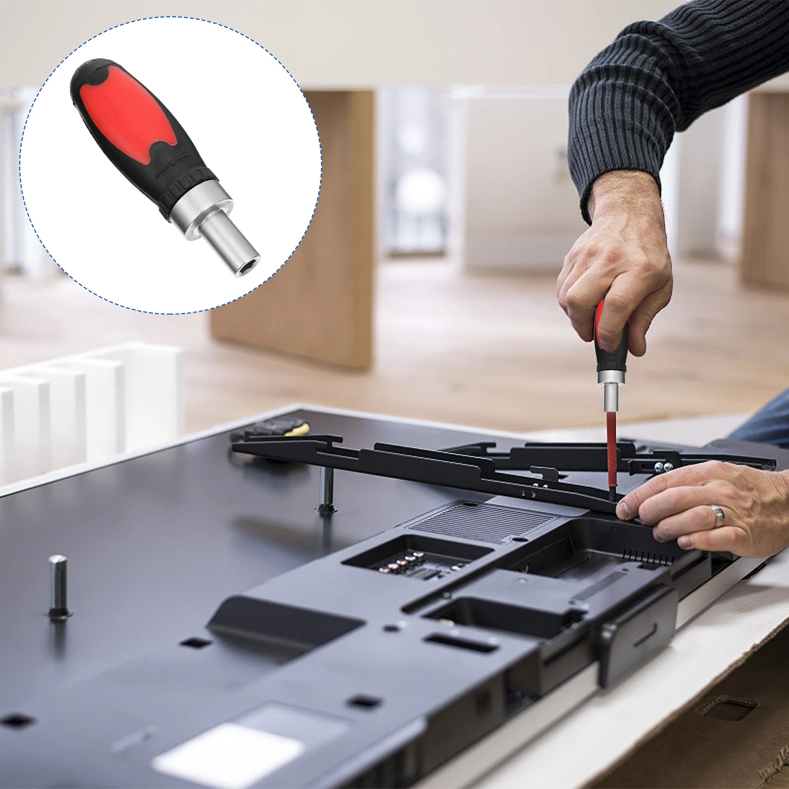 

1 Pc Versatile Iron Screwdriver Handle for Maintenance of Household Appliances